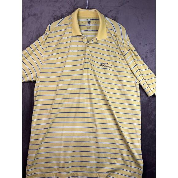 NIKE GOLF DRY FIT - YELLOW POLO SHIRT - MEN'S‎ XL Daufuskie Island Logo - Picture 1 of 4